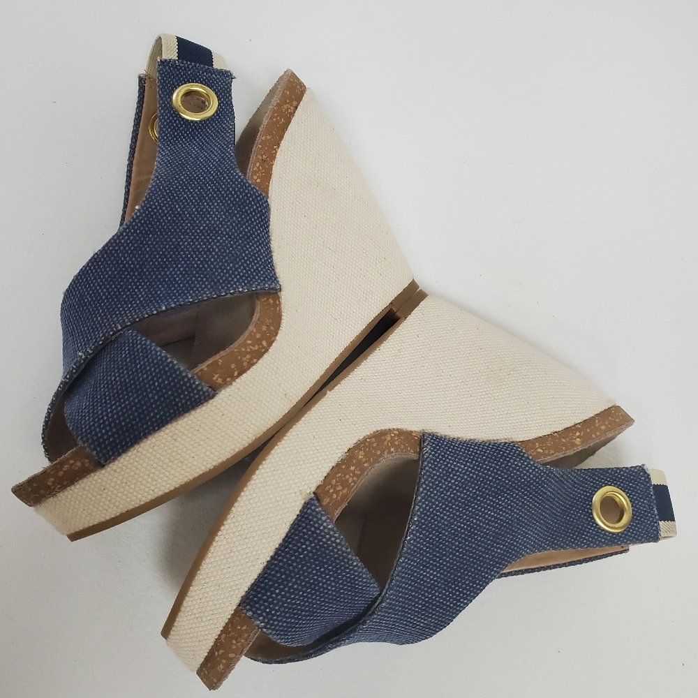 🤪FREE W/purchase! Anthro Splendid canvas wedges - Picture 3 of 8